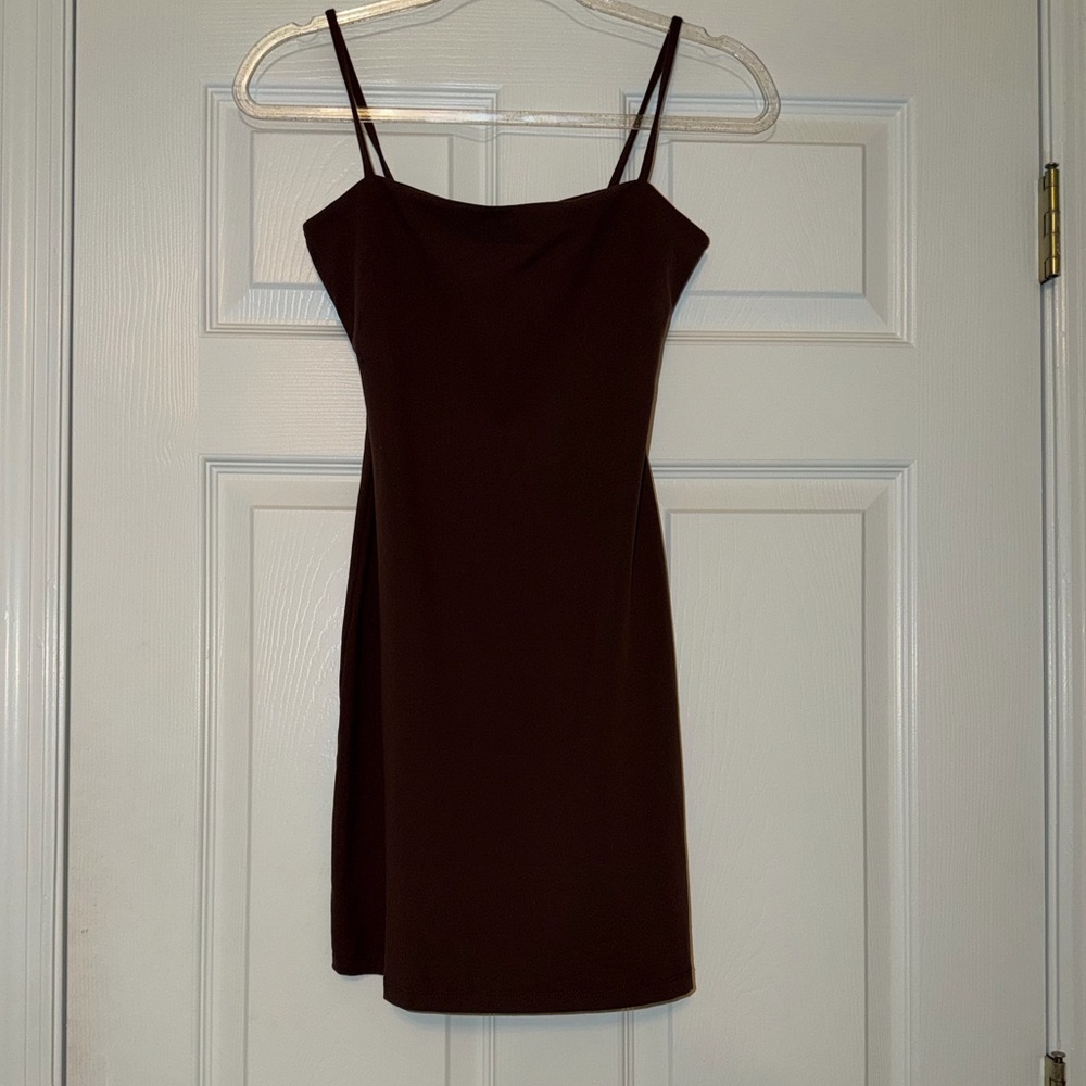 Sexy Brown Mini Dress